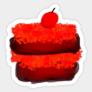 Red Velvet Chocolate Cake Sticker